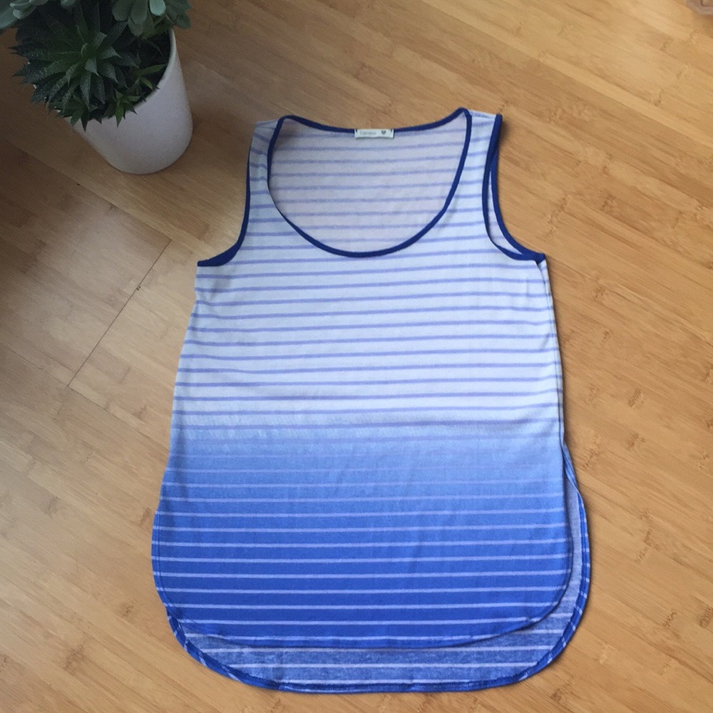 Sorprano ombré striped tank top